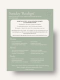 Sunday Realign Guide and Energy Quiz
